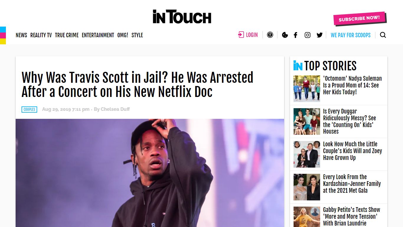 Why Was Travis Scott in Jail? He Was Arrested After a Concert in 2017