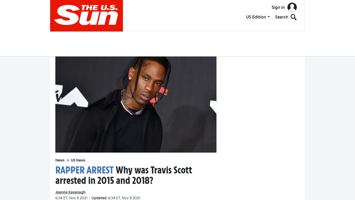 Why was Travis Scott arrested in 2015 and 2018? | The US Sun