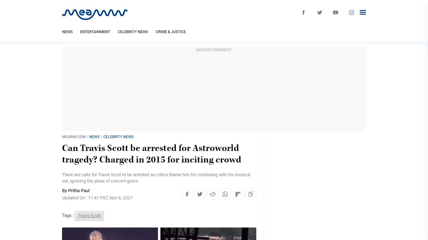 Can Travis Scott be arrested for Astroworld tragedy? Charged in 2015 ...